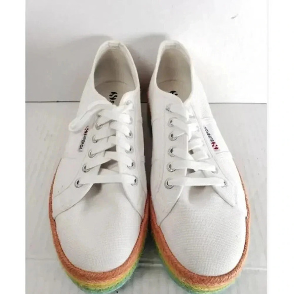 Superga Platform Rainbow Sneakers Unisex Men's 8 Women's‎ 9.5 - Picture 8 of 16